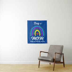 TRENDY RAINBOW MOTHER'S DAY MOM GIFT TAPESTRY
