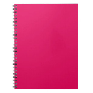 Trendy Raspberry Pink Solid Colour   Elegant Notebook