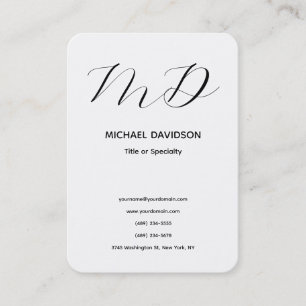 Trendy Recommended Minimalist Modern Plain Business Card