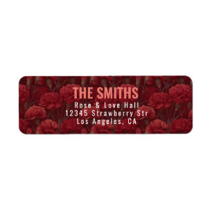 Trendy Red Carnation Inspired Countryside Wedding