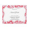 Trendy Red Damask Pattern