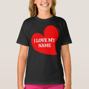 TRENDY RED HEART I LOVE MY ROMANTIC VALENTINE T-S T-Shirt