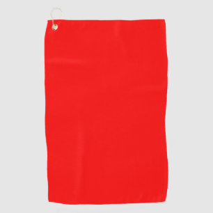 Trendy Red Solid Colour Golf Towel