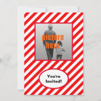 Trendy Red White Candy Birthday Party Event