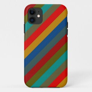 Trendy Retro Colour Stripe Pattern Case-Mate iPhone Case