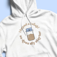 Trendy Retro Sourdough Starter Bakery Funny Hoodie