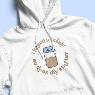 Trendy Retro Sourdough Starter Bakery Funny Hoodie