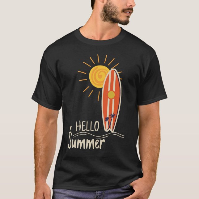 Trendy Retro Summer Vibes Tee (Front)