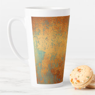 Trendy Rich Copper Patina Metallic Latte Mug