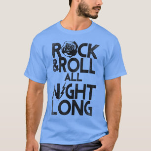 Trendy Rock And Roll All Night Floral Tet T-Shirt