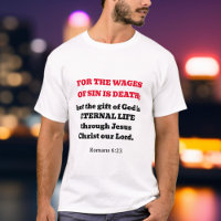 Trendy Romans 6:23 Gospel Scripture Christian