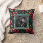 Trendy Romantic 15Th Anniversary Throw Pillow<br><div class="desc">Inspired by vintage florals,  this wedding anniversary pillow speaks of love’s enduring beauty. A cherished gift for any couple celebrating their union.</div>