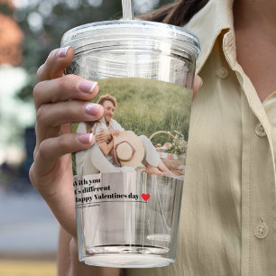 Trendy Romantic Quote Valentines Best Gift Acrylic Tumbler