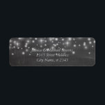 Trendy romantic stylish sparkles chalkboard<br><div class="desc">Elegant trendy romantic sparkles with chalkboard background make this design very chic. A touch of elegance and style.Customise with your monogram initial,  name and address details.</div>