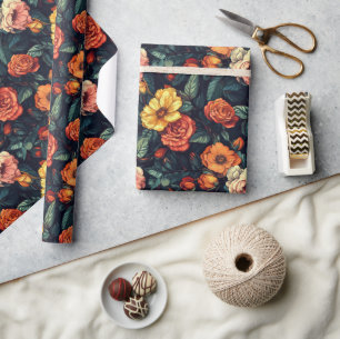 Trendy Rose Budget Wrapping Paper