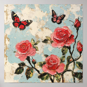 Trendy Rose Floral Decorative Art Home Decoration