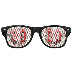 Trendy Rose Flower Surprise Birthday Retro Sunglasses