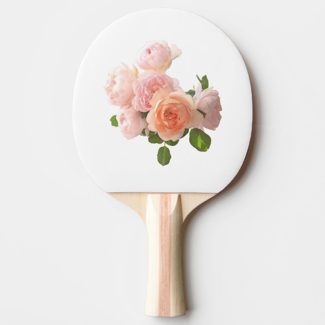 Trendy Roses Design Modern Elegant Template Ping Pong Paddle (Front)