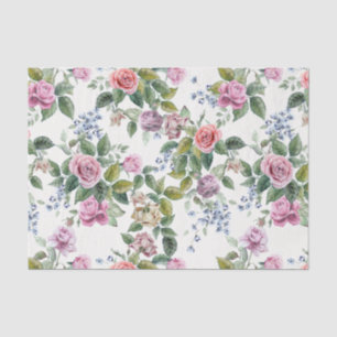 trendy,roses,pattern,shabby chic,elegant,girly,bea tissue paper