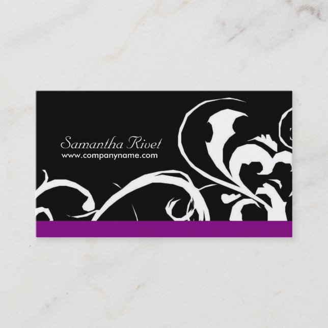 Trendy Salon Business Card (Front)