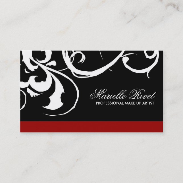 Trendy Salon Business Card (Front)