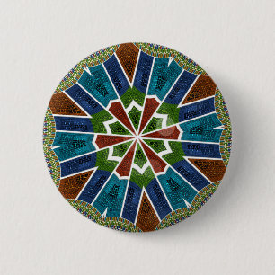 Trendy Sari design 6 Cm Round Badge