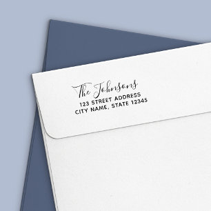 Trendy Script Family Home Address Self-inking Stamp