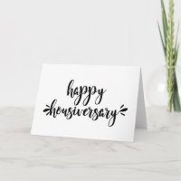 Trendy Script Home Anniversary Thank You