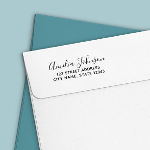 Trendy Script Name Return Address Self-inking Stamp