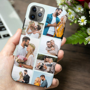 Trendy Seafoam 7 Photo Collage Case-Mate iPhone Case