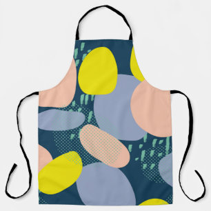trendy seamless pattern of geometric shapes and do apron