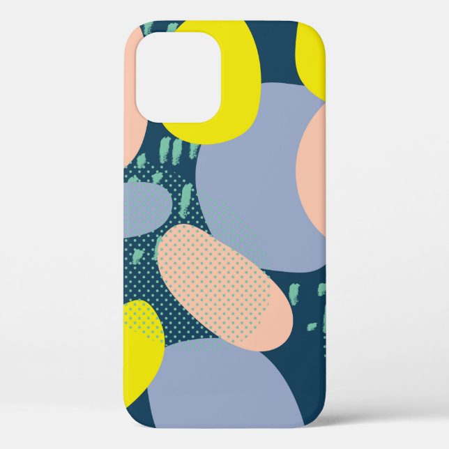 trendy seamless pattern of geometric shapes and do Case-Mate iPhone case (Back)