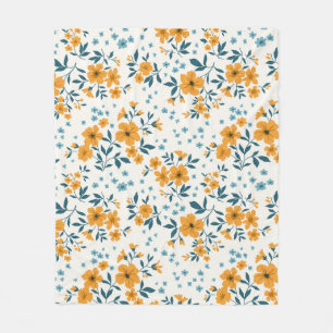 Trendy seamless vintage floral pattern. Endless de Fleece Blanket