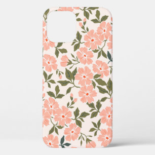 Trendy seamless vintage floral pattern. Endless pr iPhone 12 Case