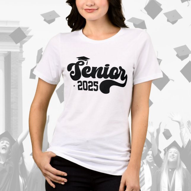Trendy Senior 2025 Retro Tri-Blend Shirt (Creator Uploaded)
