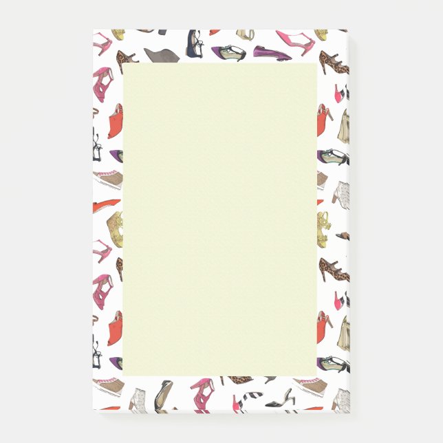 Trendy shoes Post-it notes (Front)
