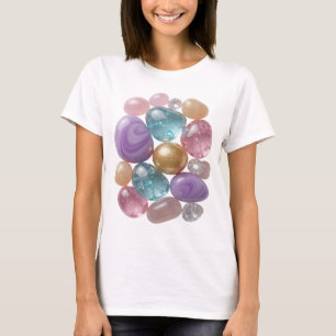 Trendy Silver ABSTRACT ART Design T-Shirt