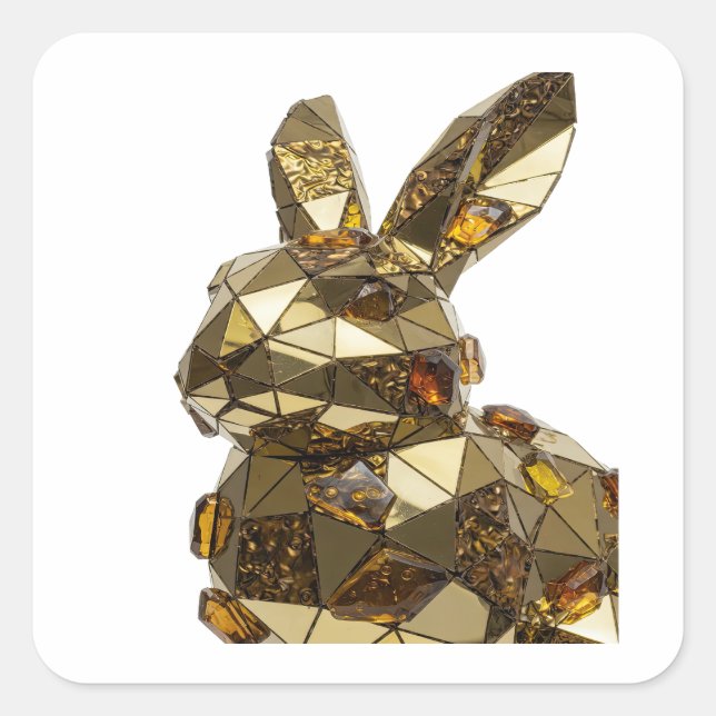 Trendy Silver Abstract Sticker Graphic (Front)
