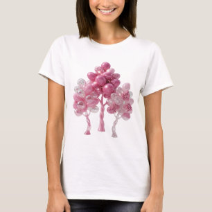 Trendy Silver BALLOON TREE DECORATION 3D Text Art T-Shirt