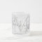 Trendy Silver Foil Marble Monogram
