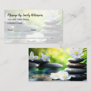 Trendy Simple Budget Massage Appointment Cards