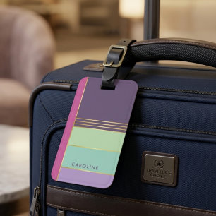 Trendy Simple Chic Stylish Girly Luggage Tag