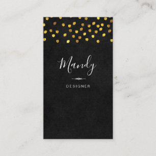 Trendy Simple (Gold Dot Lux) Business Card
