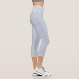 Trendy Sky Blue Floral Capris