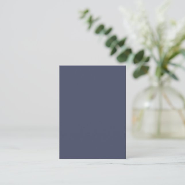 Trendy Slate Blue Gray - Note Card (Standing Front)