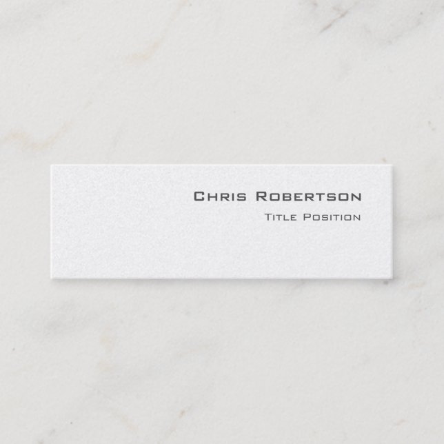 Trendy Slim Script Charming Business Card (Front)
