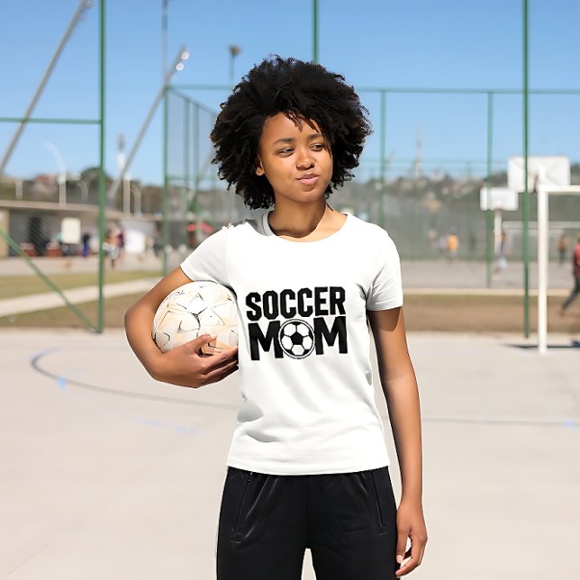 Trendy Soccer mum personalised T-Shirt (Creator Uploaded)