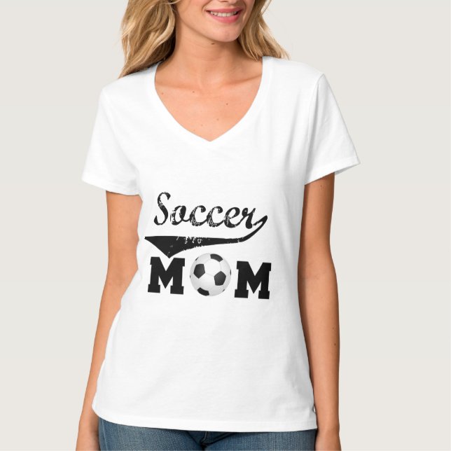 Trendy soccer mum tshirt (Front)
