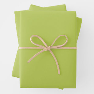 Trendy Soft Chartreuse Wrapping Paper Sheets
