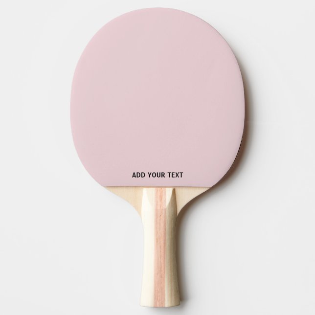 Trendy Soft Pastel Pink -  Custom Ping Pong Paddle (Front)